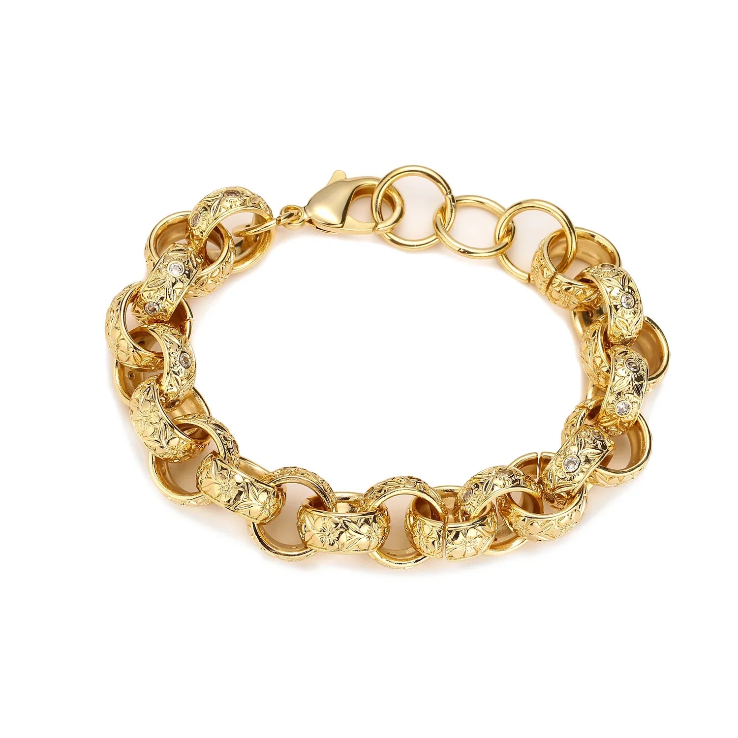 20MM GOLD XXL ORNATE BELCHER BRACELET