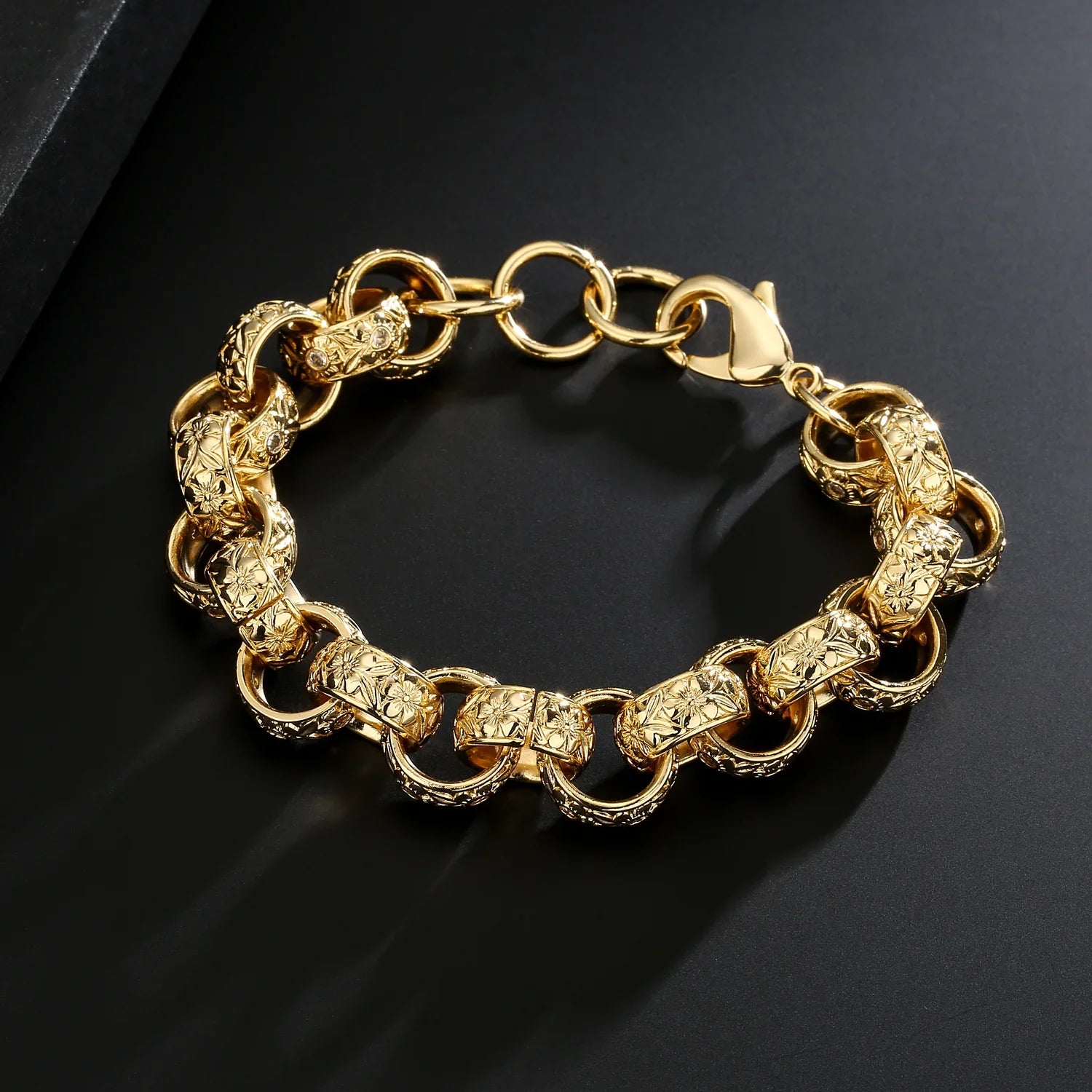 20MM GOLD XXL ORNATE BELCHER BRACELET
