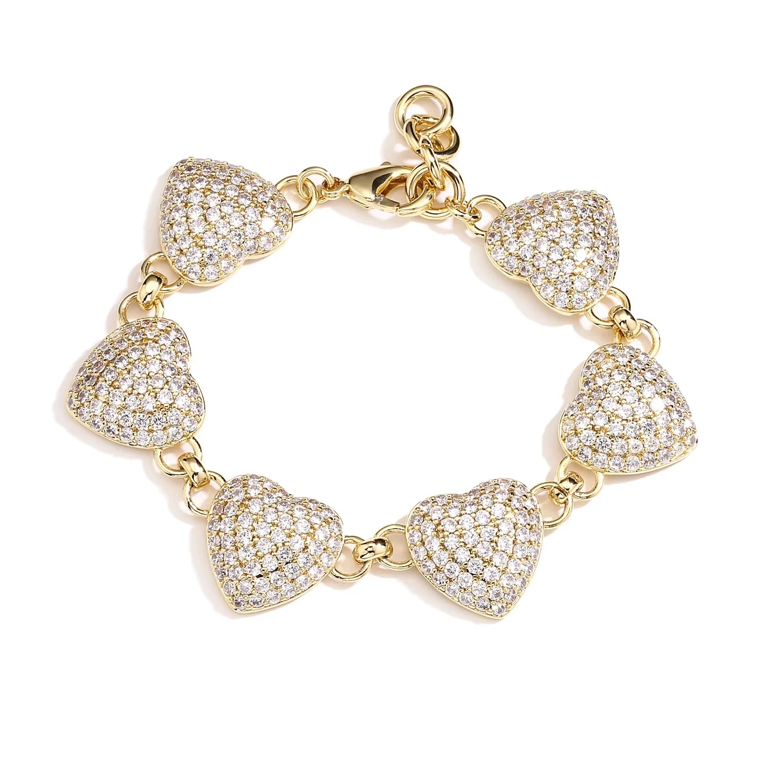 CHUNKY CRYSTAL HEART BELCHER BRACELET