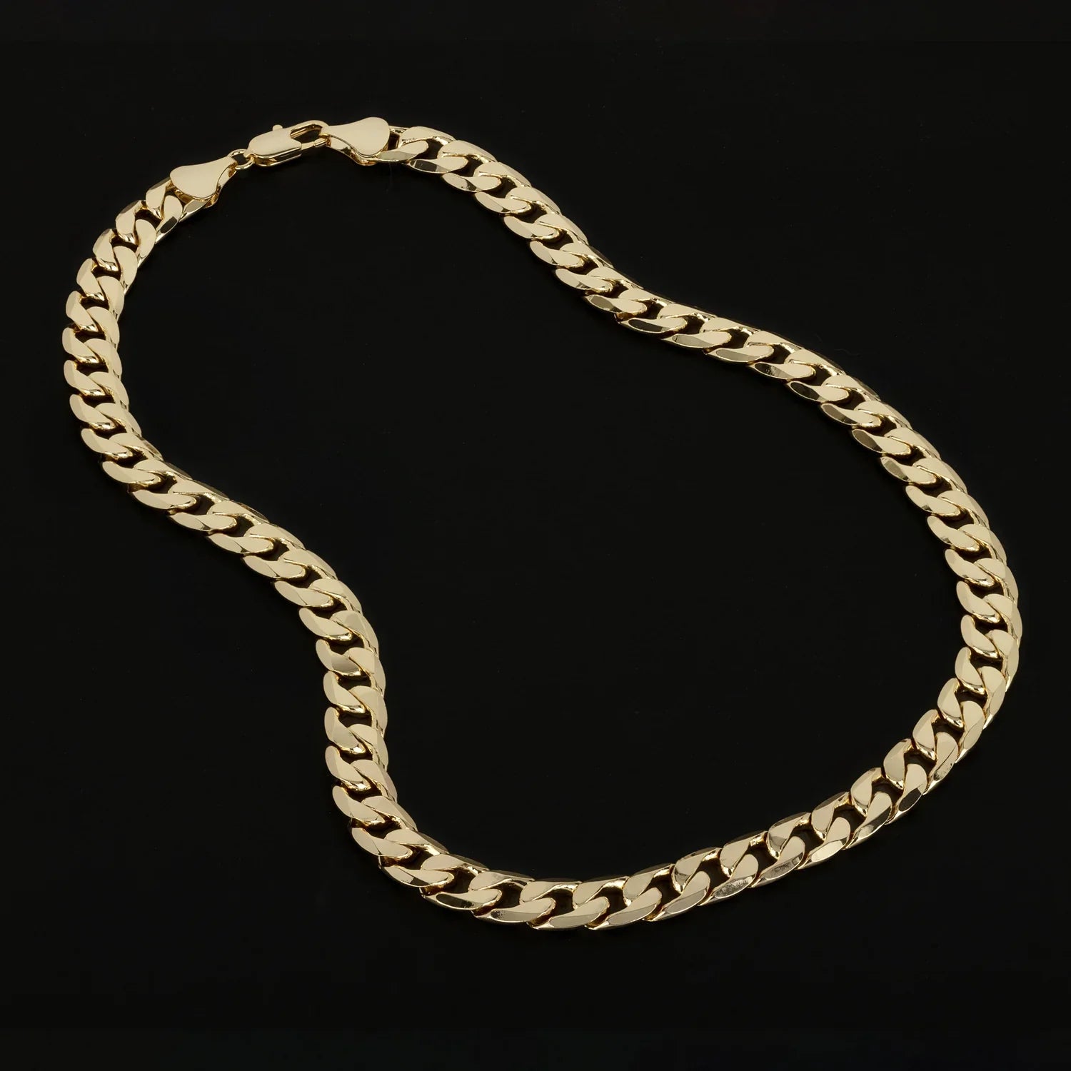 Luxury Gold 12mm Cuban Curb Chain
