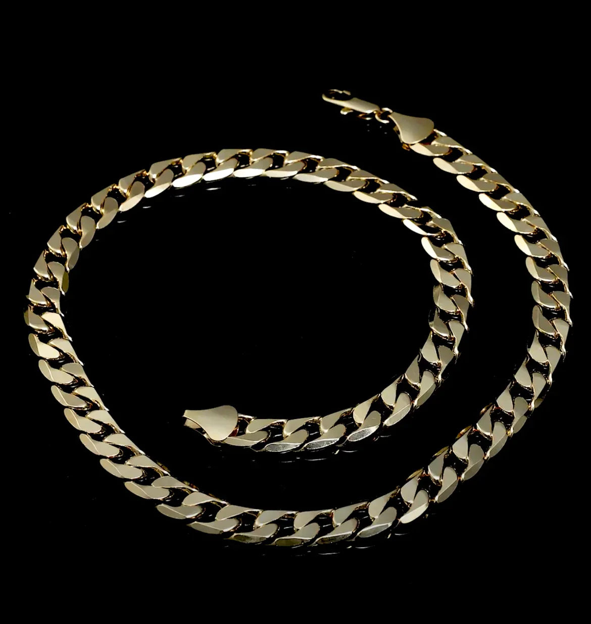 Luxury Gold 12mm Cuban Curb Chain