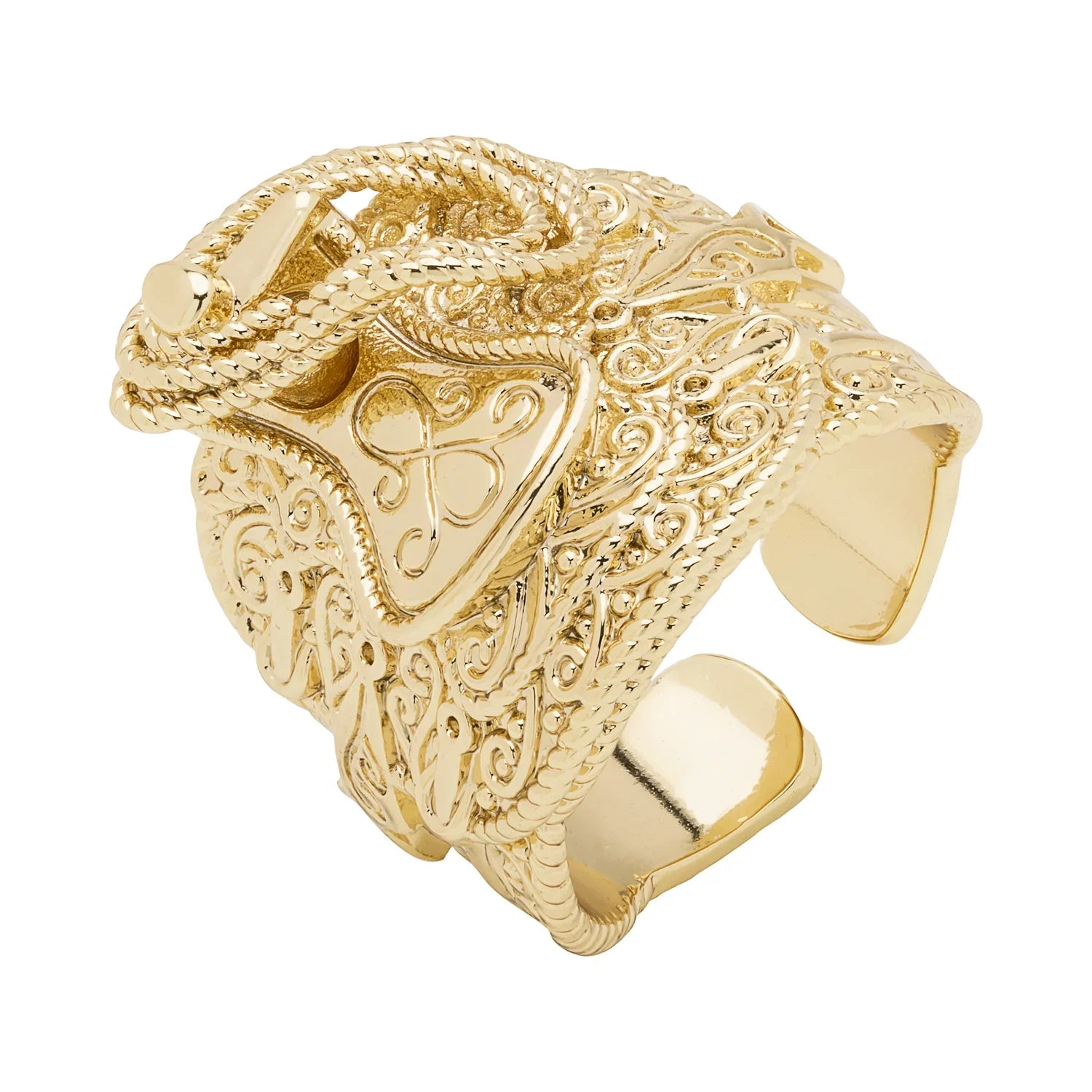 GOLD SADDLE RING